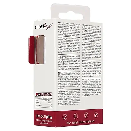 Slim Anal Plug Shots Roșu