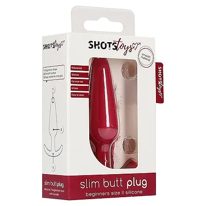 Slim Anal Plug Shots Roșu