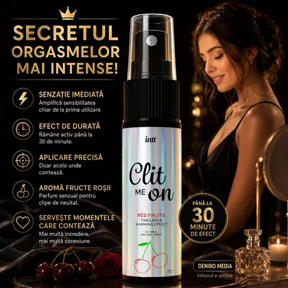 Spray Clit Me On cu Efect Încălzire Aromă Fructe Roșii 12ml