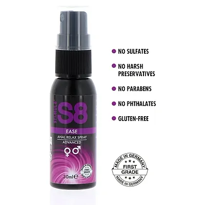 Stimul8 S8 Ease Spray Relaxant Anal 30 ml Pentru Confort
