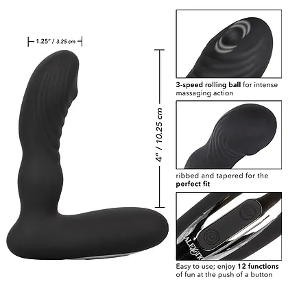 Stimulator Prostată Eclipse Roller Ball Negru