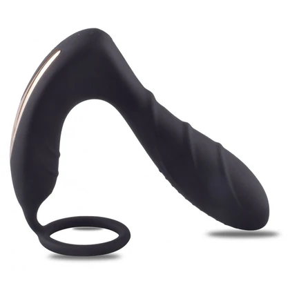 Stimulator Prostatic cu Inel Penian Toyz4lovers — Vibrație Negru