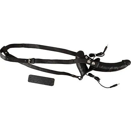 Strap On Cu Vibrații Double Thruster Negru