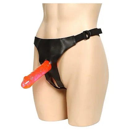 Strap-On Decupat 2 Dongs Rosu