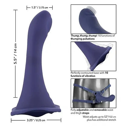 Strap-On Her Royal Harness Me2 Thumper Albastru