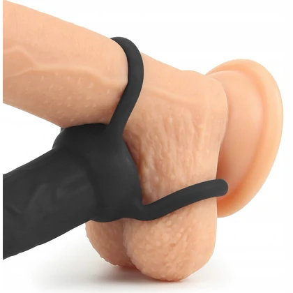 Strap-On Stimulare Anală Double Prober Negru