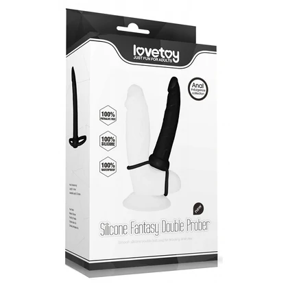 Strap-On Stimulare Anală Double Prober Negru