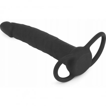 Strap-On Stimulare Anală Double Prober Negru