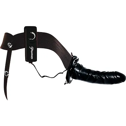 Strap On Vibrații Hollow For Him Or Her Negru