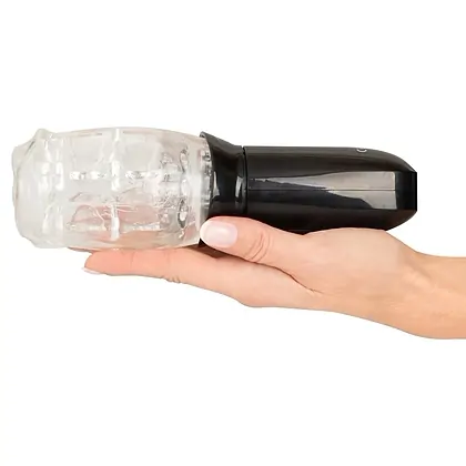 STROKER Masturbator Rotativ Transparent 4 Moduri Transparentă