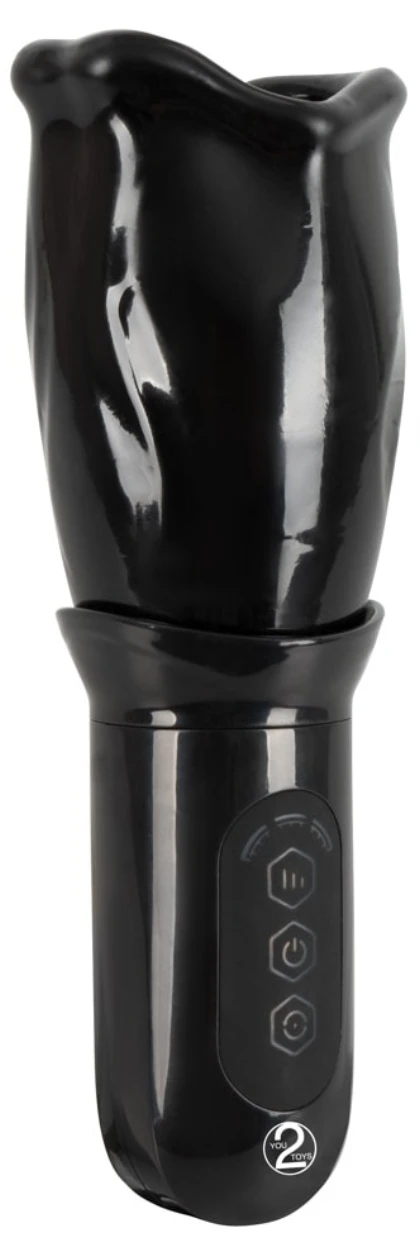 Stroker Rotativ Reîncărcabil — 4 Moduri, 3 Viteze, 8 cm Negru