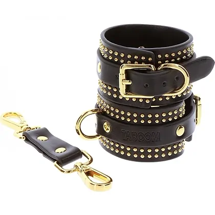Studded Ankle Cuffs Set Negru _