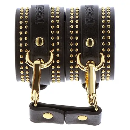Studded Ankle Cuffs Set Negru _