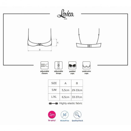 Sutien Obsessive Lovica Half Roșu L-XL