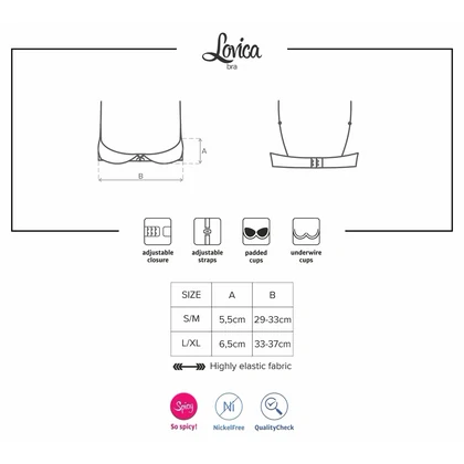 Sutien Obsessive Lovica Half Roșu L-XL