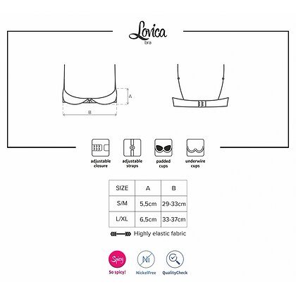 Sutien Obsessive Lovica Half Roșu S-M
