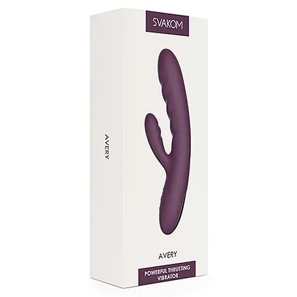 Svakom Avery Lilac — Rabbit 5x Impingere, Reîncărcabil