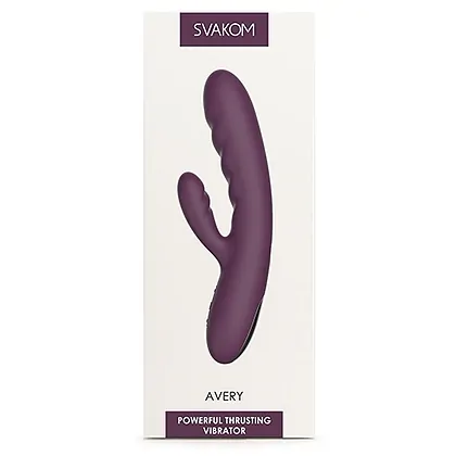 Svakom Avery Lilac — Rabbit 5x Impingere, Reîncărcabil