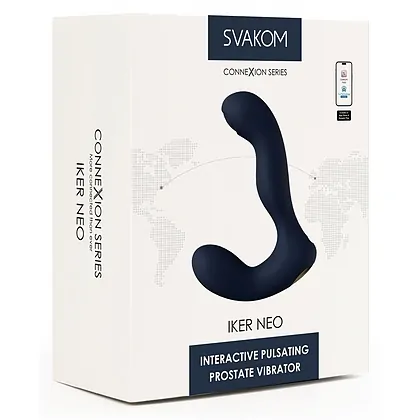 Svakom Iker Neo – Vibrator Prostatic 5+5, Reîncărcabil Albastru
