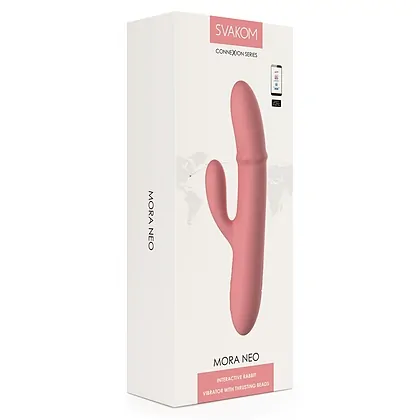 Svakom Mora Neo Peach Pink, Rabbit Reîncărcabil 5 Moduri Roz