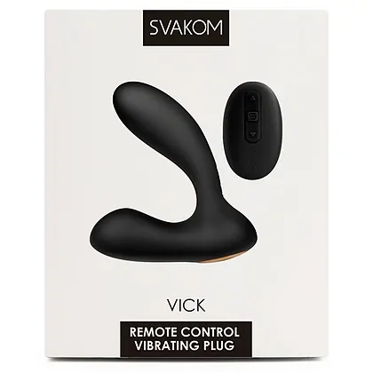 Svakom Vick Remote Control Prostată Și Punct G Negru