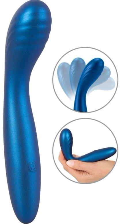 Sweet Smile Flexible Punct G – 10 Moduri, Reîncărcabil Albastru