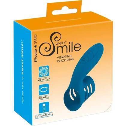 Sweet Smile Inel Vibrant Reîncărcabil Albastru