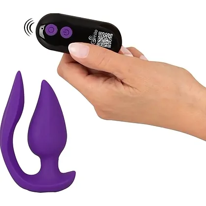 Sweet Smile Plug Panty 2în1, Reîncărcabil, 7 Moduri