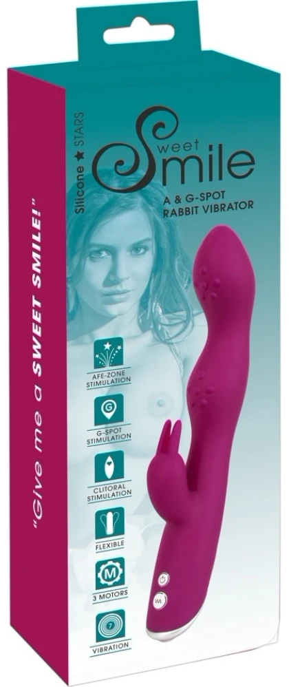 Sweet Smile Rabbit 3 Motoare 7 Moduri Flexibil Mov