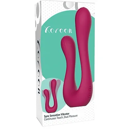 Sync Sensation – Vibrator Dublu, 2 Motoare, 7 Moduri Roz