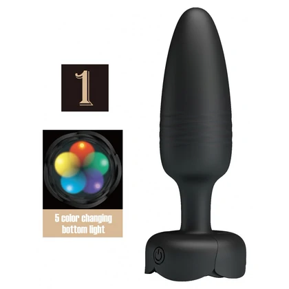 Tarion Plug Anal cu Împingere Automată 10x10 Moduri Negru