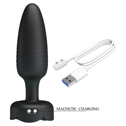 Tarion Plug Anal cu Împingere Automată 10x10 Moduri Negru