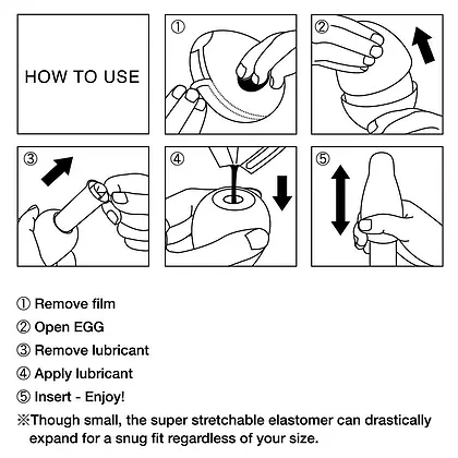 TENGA Egg Wind Single Sleeve elastic compact și discret Alb