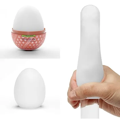 Tenga HARD BOILED II Ou Textură Spiralată Discret Alb