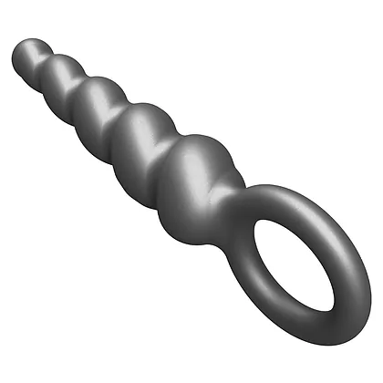 ToyJoy Plug Anal Din silicon Metalizat, Diam. 2.9 cm, Gri