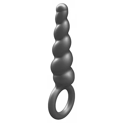ToyJoy Plug Anal Din silicon Metalizat, Diam. 2.9 cm, Gri