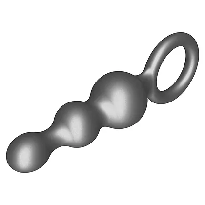 Plug Anal ToyJoy The Stuffer - 3 Sfere, silicon Gri