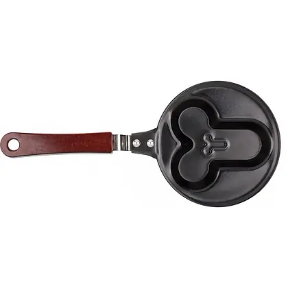 Tigaie Oua Amuzantă 14 cm – Formă Penis, Teflon