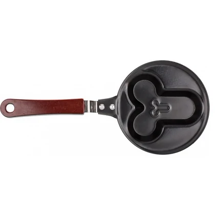 Tigaie Oua Amuzantă 14 cm – Formă Penis, Teflon