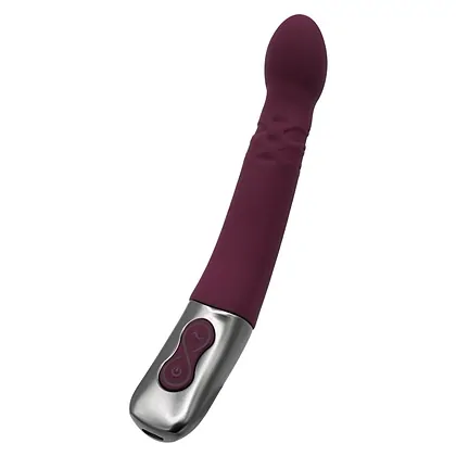 TITANZ 8 SILICONE RECHARGEABLE VIBRATOR IN RUBINE RED NMC0002474