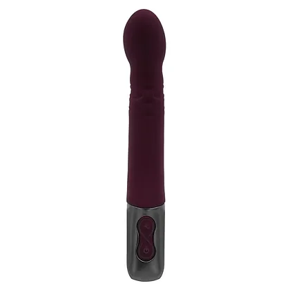 TITANZ 8 SILICONE RECHARGEABLE VIBRATOR IN RUBINE RED NMC0002474