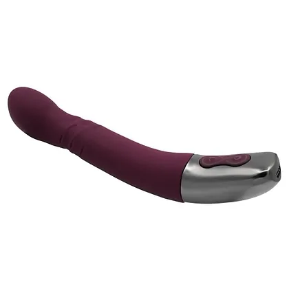 TITANZ 8 SILICONE RECHARGEABLE VIBRATOR IN RUBINE RED NMC0002474