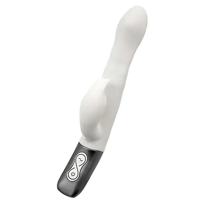 TITANZ 8.5 SILICONE RECHARGEABLE VIBRATOR IN IVORY WHITE