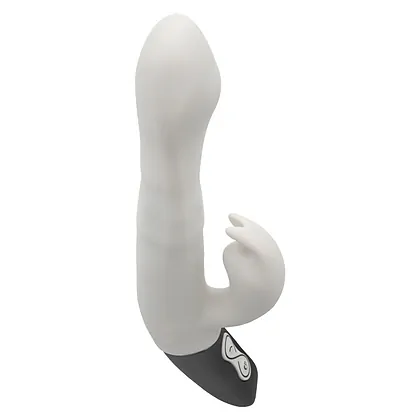 TITANZ 8.5 SILICONE RECHARGEABLE VIBRATOR IN IVORY WHITE