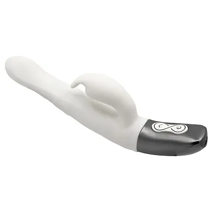 TITANZ 8.5 SILICONE RECHARGEABLE VIBRATOR IN IVORY WHITE