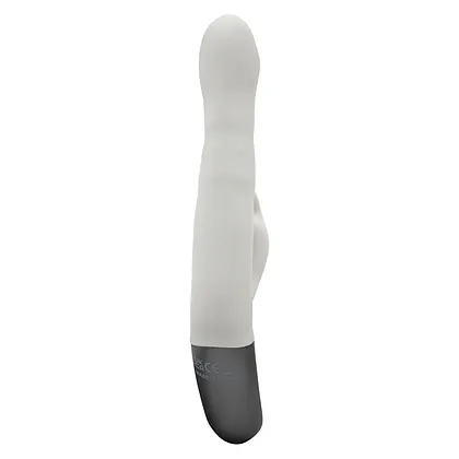 TITANZ 8.5 SILICONE RECHARGEABLE VIBRATOR IN IVORY WHITE