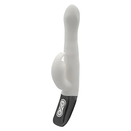 TITANZ 8.5 SILICONE RECHARGEABLE VIBRATOR IN IVORY WHITE