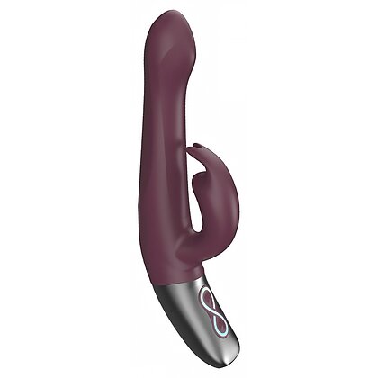 Titanz NMC 21.5cm — 10 Vibrații + 10 Rotații, Reîncărcabil Roșu