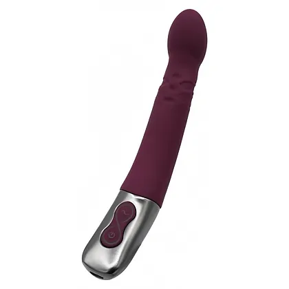Titanz Rubine Red: Vibrator 10 Vibrații + 10 Rotații Roșu