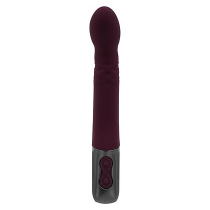 Titanz Rubine Red: Vibrator 10 Vibrații + 10 Rotații Roșu